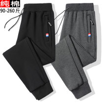 Sports pants mens trousers 2021 spring and autumn fashion loose straight leggings mens pure cotton all-match casual pants