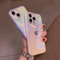 Premium ins new Apple 13 phone case girl laser Phantom 13promax transparent anti-drop 12 silicone soft