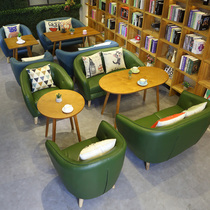 Casual Nordic Milk Tea Cake Shop Dessert Card Seat Cafe Single Coffee Table Western Food Negotiation Table Chair Sofa Combination