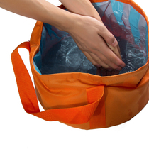 Travel portable foldable water basin Large capacity foot soak bag Outdoor washbasin Household foot wash artifact bucket