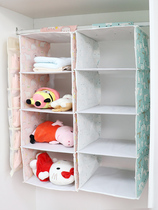 Suspended containing hanging bag multilayer provincial space cloth art in clip-sewn hanging pocket special wardrobe debris solid hanging bag