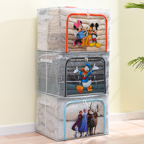 Waterproof containing box transparent large number home Dormitory Clothes Quilts Storage Containing Cartridges Steel Frame Folding Finishing Box