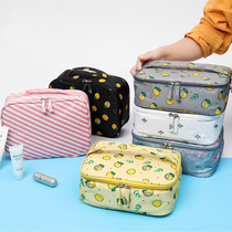 ins wind makeup bag female super fire small cosmetics storage box portable large-capacity travel artifact Male toiletries bag
