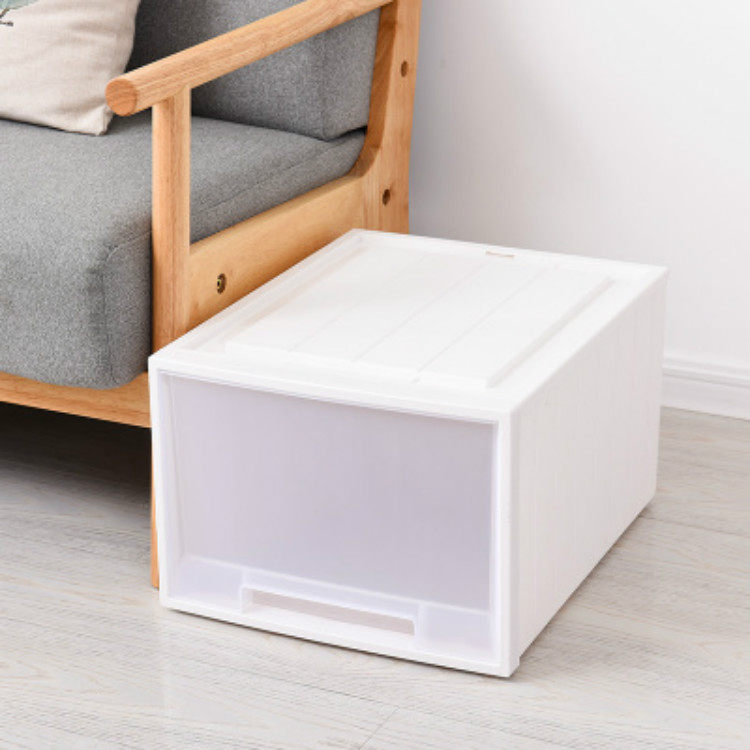 加厚宿舍单层抽屉式柜子塑料收纳箱抽屉柜