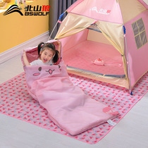 Outdoor camping children sleeping bag summer camp lunch break dirty warm anti-kicking quilt applicable