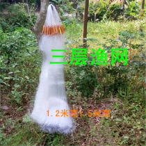 Wood floating sticky net wire mesh three-layer submerged net Single-layer floating net hanging sub lengthened fish net Fishing net Crucian carp silver carp dip net