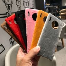 Suitable for Huawei mate30pro plush shell warm phone case p40 mate40pro solid color soft shell