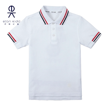 Eaton Guild school uniform white short sleeve T-shirt male and female summer student sports casual polo shirt shorts 10t036