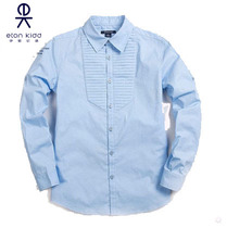 Eaton Ghost school uniform British shirt college organ pleated long sleeve middle school boy white shirt 15C152
