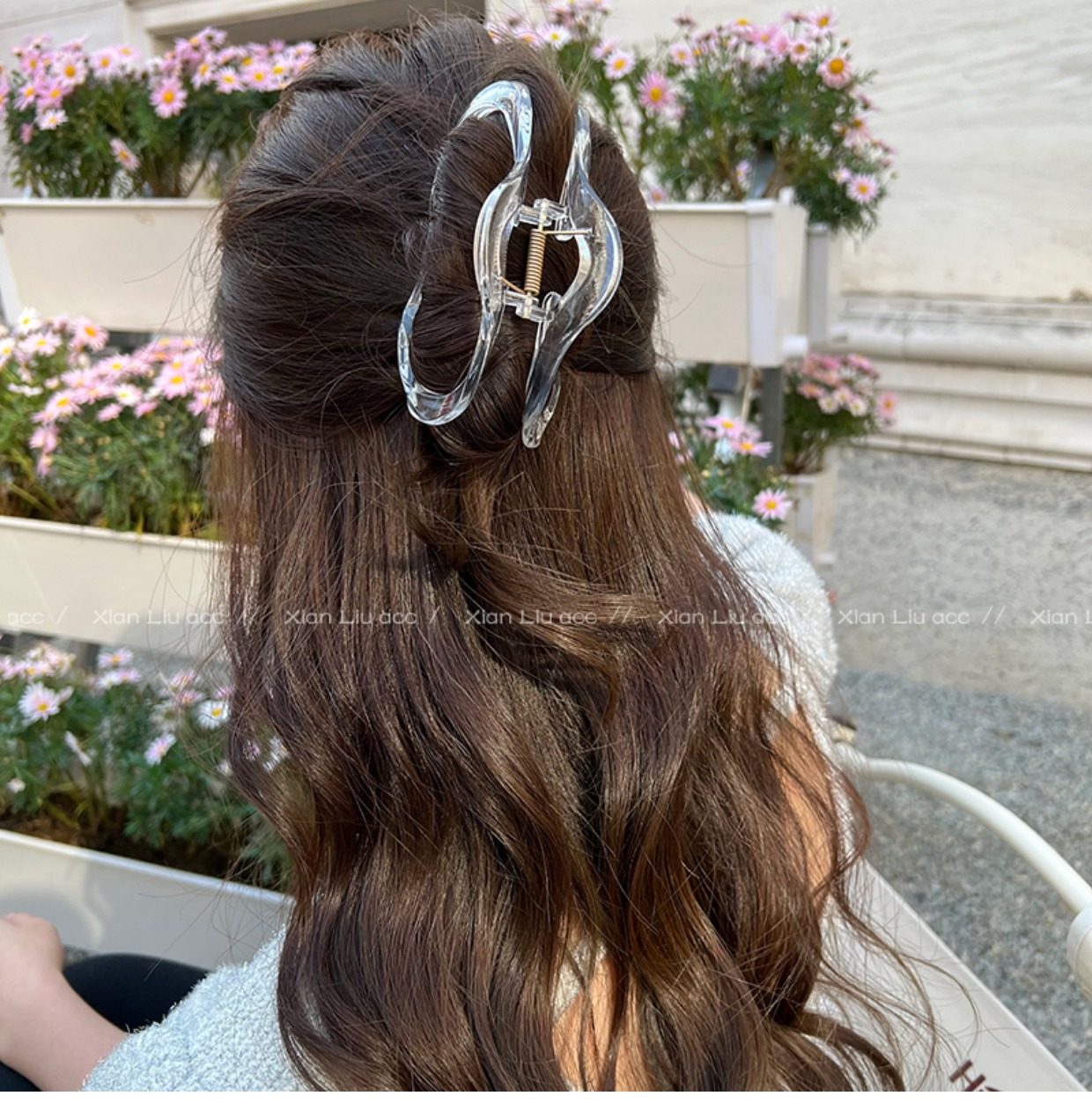 抓夹女大号韩国优雅气质发量多后脑勺盘发鲨鱼夹高级感发夹头饰女