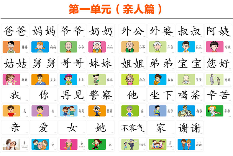 冯德全早教游戏识字卡片全套幼儿识字卡宝宝益智看图识字卡36岁