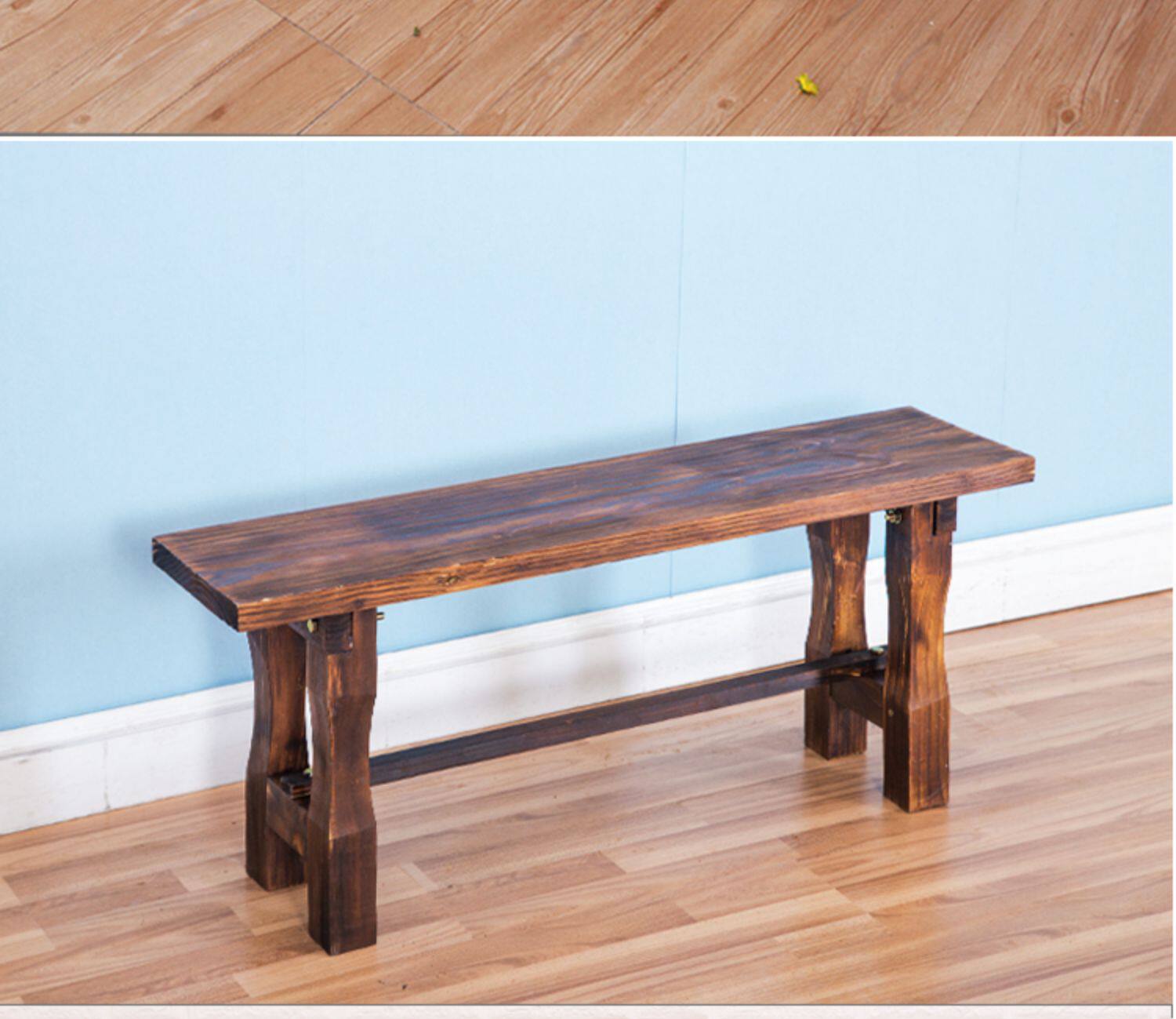 简易长条凳子家用木板凳实木换鞋凳木制矮凳松木长方形小原木长凳