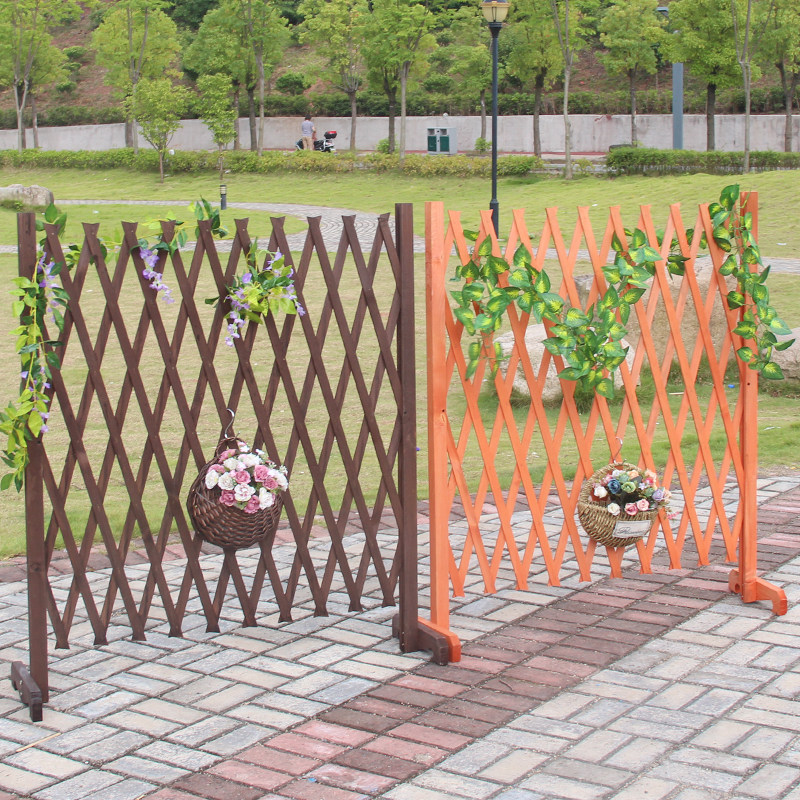 用心go推荐理由:防腐木栅栏围栏篱笆户外室内装饰花园庭院伸缩护栏