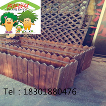 Anti-corrosion Wood carbonized wooden box wooden box flower garden flower stand wooden outdoor vegetable pots can be customized in various styles
