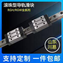 Shandong Chuanyi high precision roller type guide rail slider RGH RGW25 30 35 45 55 65CA CC HA