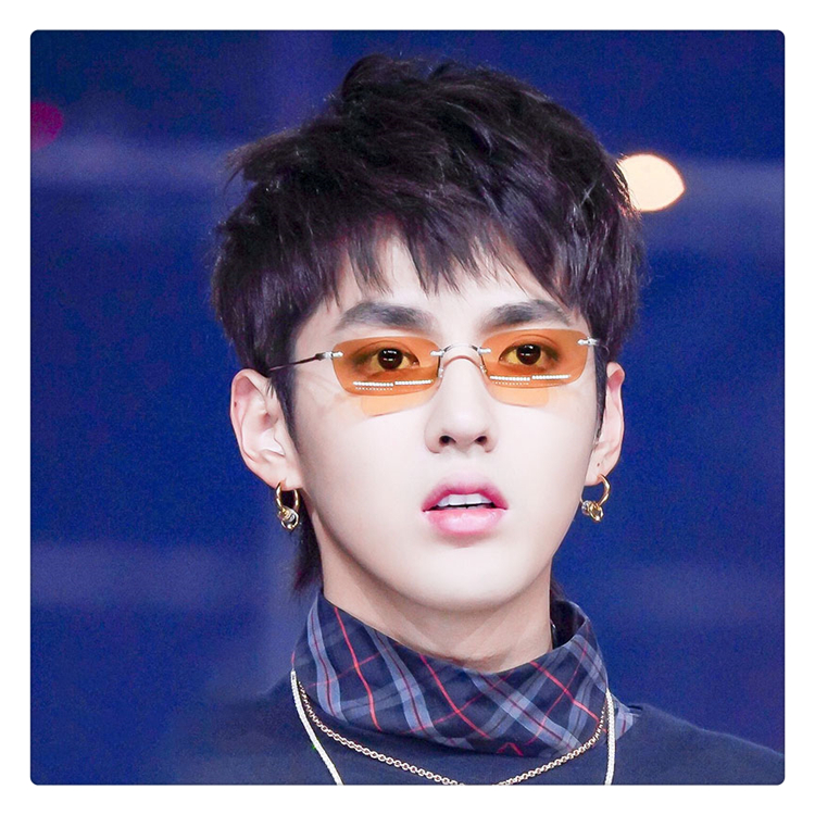 中国新款新说唱吴亦凡kri同款耳钉潮男嘻哈圆环耳圈无耳洞耳夹女