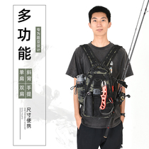 Large capacity Luya bag multi-function running bag shoulder bag Luya Rod special storage bag Luya backpack shoulder bag