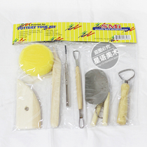 Wooden ceramic tools 8 sets of clay tools clay sculpture tools soft clay tools set oil mud knife