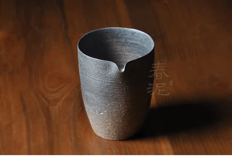 全手工仿柴窑粗陶公道杯 陶瓷公道杯公杯匀杯景德镇日式日本茶道