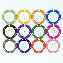 Three-bar Crown blank chip 14 grams clay blank chip coin can be used as self-adhesive order meal brand