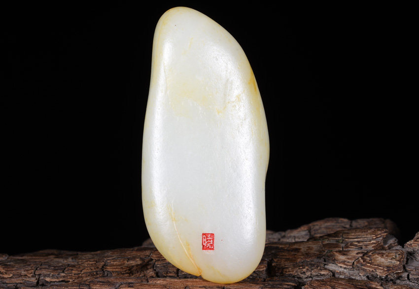 省级玉雕大师时晓印作品 和田玉籽料 观音 挂件 65.23 克