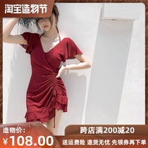 Swimsuit womens summer one-piece cover belly thin conservative students 2021 new fashion hot spring Korea seaside fairy swimsuit