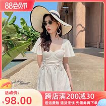 Large yard swimsuit female fat mm 200 pounds of thin steel toast steel toilet fat girl 2022 new models