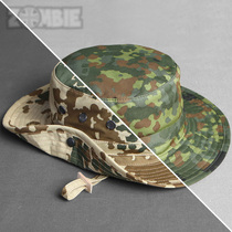 Original German Imported Outdoor Camouflage Sunscreen Wide Eaves Fisherman Round Hilltop Penny Hat