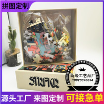 Magnetic jigsaw custom single-layer jigsaw with border cardboard jigsaw cloth pattern heaven and earth cover boxed custom jigsaw