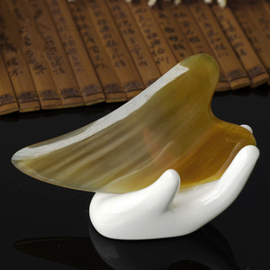 天然牛角按摩板刮痧全身通用颈部面部瘦脸部疏通经络美容排毒淋巴