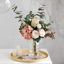 ins holding flower simulation flower wedding decoration floral ornaments table flower light luxury simulation bouquet living room decoration