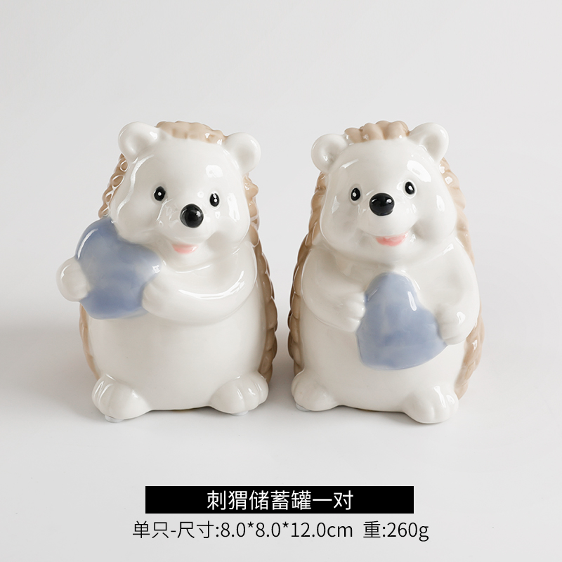 creative animal ceramic decoration, home decoration kiln glaze, lovers crafts, wedding gifts, office decorations