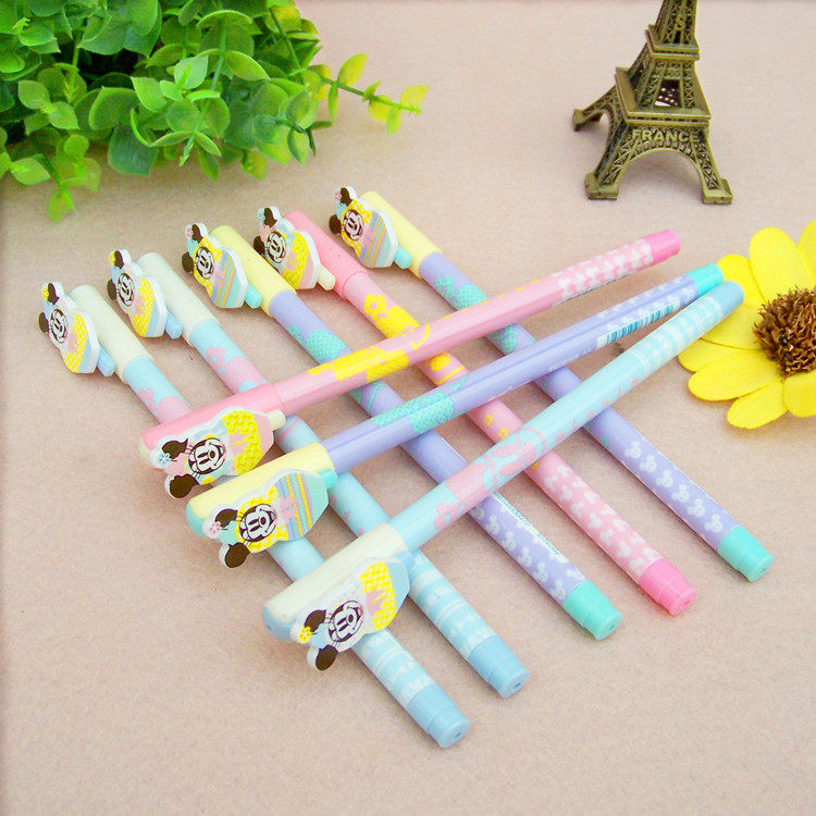 迪士尼学生文具可爱蓝色魔笔可擦中性笔0.5mm魔笔可擦水性笔