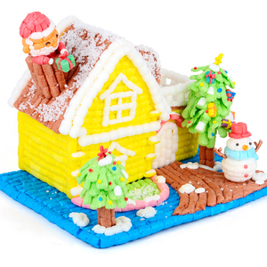 玉米粒手工diy儿童魔法积木玩具幼儿园手工制作材料泡沫粘画玩具