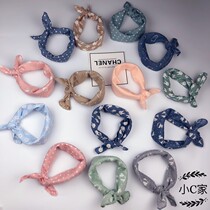 Baby cotton scarf scarf small square scarf baby saliva towel children windproof scarf scarf