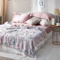 Imported American 60 printed Tencel summer quilt light luxury cool feeling silky air conditioning quilt can Machine wash double summer quilt