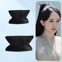 Wen Language wig three generations ten miles peach flower childrens ancient styling wig white shallow element same outlet large