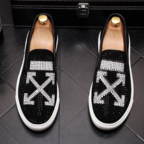 European station Men Lefu shoes tide men lazy shoes breathable casual shoes foot one foot shoes and shoes