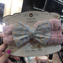 Anecdotes New Pot Point Beauty headscarf Butterfly Knot Hair with soft water absorption Strong breathable not easy to fall off