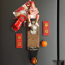 Slam dunk master Sakuragi flower road magnetic refrigerator sticker basket bottle opener Basketball flow Chuan Feng beer magnetic bottle screwdriver
