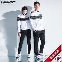 Leane Badminton Suit Men And Women 2020 Autumn Winter New Sports Jacket Running Casual Long Sleeve Speed Dry Suit