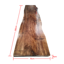 Solid wood board Tea Table Table Table Table irregular natural side pine log big class conference table board customization