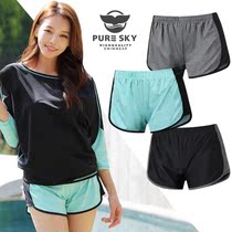 Summer beach swimming trunks womens shorts quick-drying thin section big pants Korean version loose large size seaside vacation surf pants