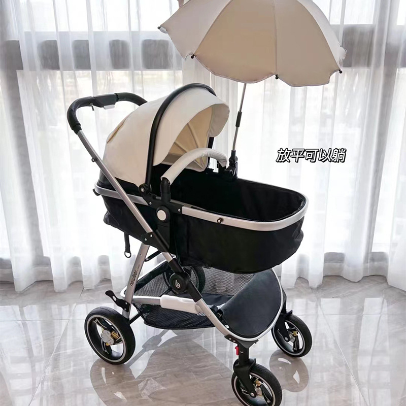 newber newbeear baby stroller light folding to sit down landscape newborns 0-3-year-old two-way trolley-Taobao