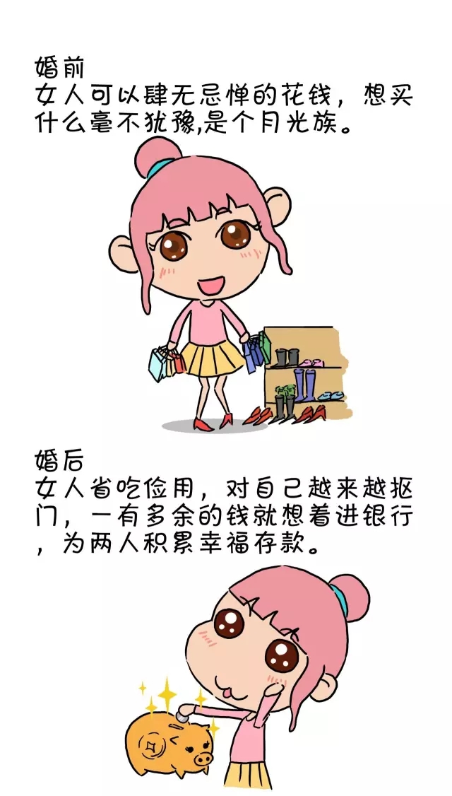 女人婚前婚后变化大说..