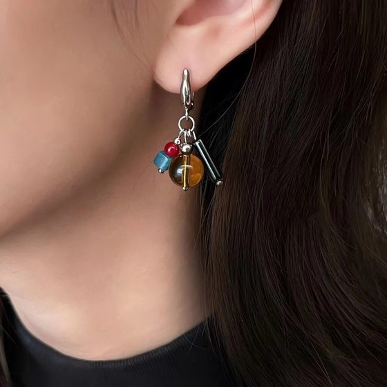 Meirlinc Black Touch 오리지널 비대칭 틈새 디자인 고이드 귀여운 재미있는 커플 새로운 스타일 Meirlinc Black Touch 오리지널 비대칭 틈새 디자인 고이드 귀여운 재미있는 커플 새로운 스타일