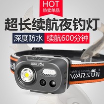 Walsen W08 Lightweight Induction Waterproof Headlight Running Long Battery Life 20 Hours Night Fishing Outdoor Head-mounted-