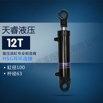 12 tons of live head hydraulic 100 bore hydraulic cylinder two-way one-way construction machinery packing valve Electromagnetic system Small