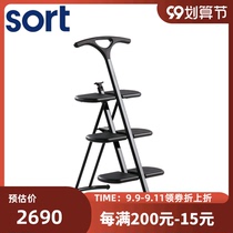 sort Italian Kartell Multifunctional Home Folding Ladder Tiramisu Non-Slip Portable Small Ladder