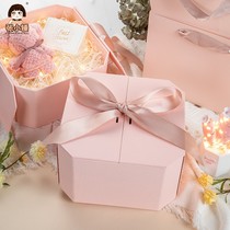 Creative octagonal birthday gift box empty box foam ball gift box wedding box bridesmaid bridesmaid bridesmaid gift box